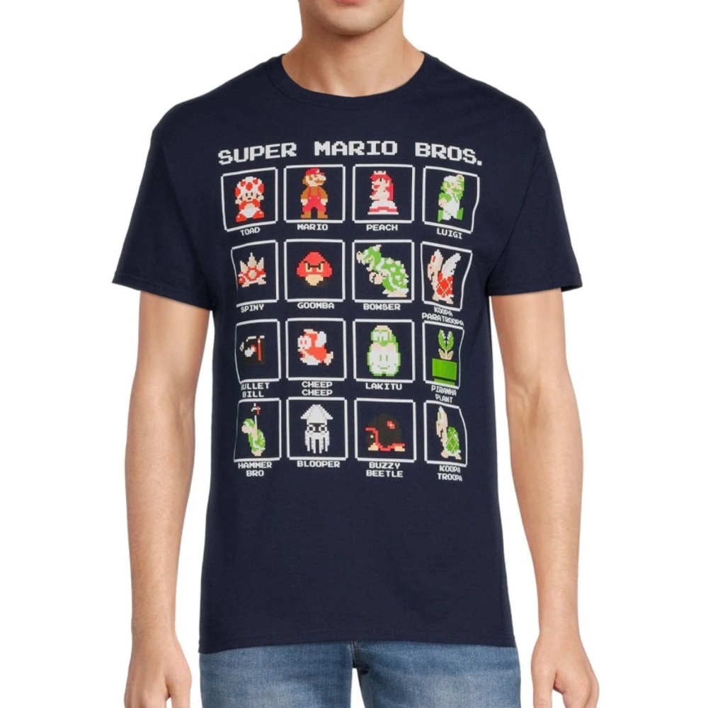2/$20 NWT Nintendo Super Mario Bros Men’s tee size S cotton tee